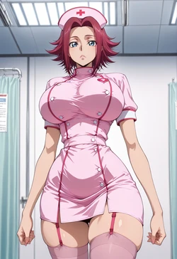 [ANIREALAI] Kallen Kozuki - Rebel Nurse Aesthetic (AI Generated) 作品封面