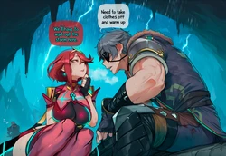 Pyra and Zeke Forbidden Heat  Hoorpy [AI generated] 作品封面