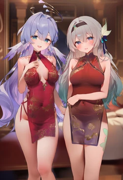 [少把盐] Robin & Firefly 知更鸟 & 流萤 [AI Generated] 作品封面