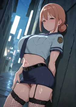 Milk tooth（nyushi）- Yuigahama yui's mother(gahamama)Sexy Police Pick up - Take home [AI Generated] 作品封面