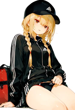[Nsdekk] Stripes & Parted Lips, Thoughtful Hips [AI Generated] 作品封面