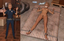 Artist:GetYourClothesOff - Policewomen Stripped And Bound 作品封面