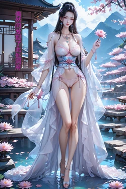 清漪 莲池戏水 魔藤夺处[AI Generated] 作品封面