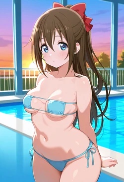 [Nankoai] Shizuku Osaka- Poolside Photoshoot (Love Live! Nijigasaki High School Idol Club) [AI Generated] 作品封面