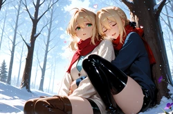 [chefcookwaifu] Artoria and Violet [AI Generated] 作品封面