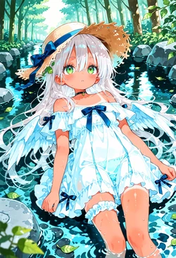 [HenryBoya] Bridal Garter, Nature's Charter - Her Full, Tan-Skin Display [AI Generated] 作品封面