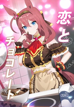 [Awei] Koi to Chocolate｜Amor y Chocolate (Uma Musume Pretty Derby) [Spanish] [SigmaDeltaXD] [Decensored] 作品封面