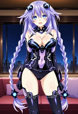 [Setsuna] Purple Heart (パープルハート) | Hyperdimension Neptunia (Extras) [AI Generated] 作品封面