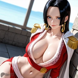 [Benj17] Boa Hancock X Roronoa Zoro / Sanji (One Piece) [AI Generated] 作品封面