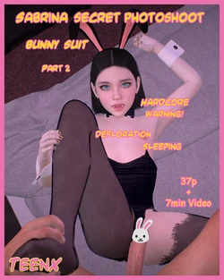 Sabrina Secret Photoshoot - Bunny Suit part 2 deflowering +Video link [TeenX] 作品封面