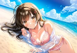 [LoveHUwU] Watanae Yuuka | "Rouhou" Ore no Iinazuke ni Natta Jimiko Ie dewa Kawaii shika Nai [AI Generated] 作品封面