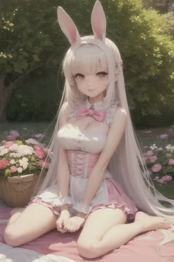 The Easter Bunny 🐰🌸 (AI Generated) 作品封面