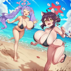 [Tamagochiiii] Hanae & Kaede Pleasure Island (AI Generated)