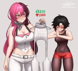(Cslucaris)Rwby Neo and Ruby Virgin Destroyer outfit (Released)