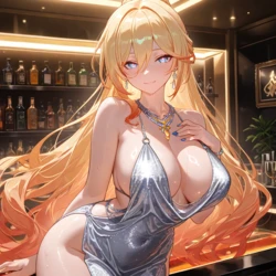 [gragas743] 幽蘭黛爾(Durandal)-sliver dress [AI Generated] 作品封面