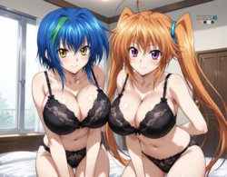 [EternoAI] Xenovia and Irina 🔞 | High School DxD + [EXTRAS] | Xenovia and Irina Black Lingerie (2025-04-02) [AI Generated] 作品封面