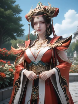 [AI Generated]完美世界-邀月公主，女祭司 作品封面