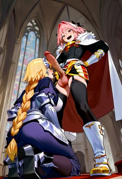 [MOKIIIMOKIII] Jeanne (fate) x Astolfo (fate) [AI Generated] 作品封面