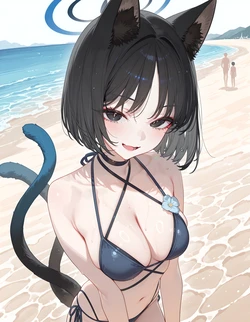 PureTone - 桐生キキョウ / Kiryuu Kikyou (Swimsuit) (Patreon) [AI Generated] 作品封面