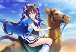 被困在沙漠还想着马儿跳的强击 (Uma Musume) 【AI Generated】 作品封面