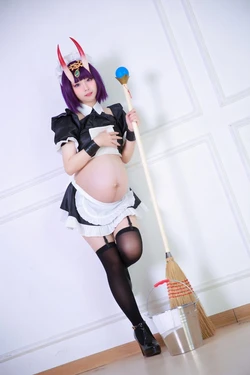 [G44不會受傷] Shuten Douji-maid-Cosplayer pregnant [AI Generated] 作品封面