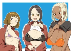 [darashinai-ttei] Nagisa Akane・Ichinose Karina・Himemiya Yuki (Mane Mane Nichi Nichi) 作品封面