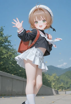 [Mimu] Kinomoto Sakura School Uniform [AI Generated] 作品封面
