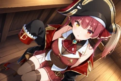 [AI Generated] マリ〇船長と酒場で① 作品封面