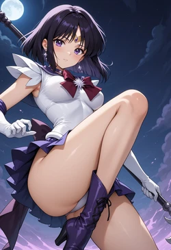 [Sephiaton] Sailor Saturn (Patreon) [AI Generated] 作品封面