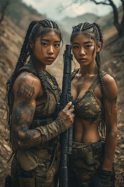 2 asian mercenaries captured, sentenced, executed and cremated [AI Generated] 作品封面