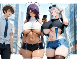 (AID oll) Kan'U & Chouun 2 / P活当千～淫欲堕落編～#関羽＆趙雲 [AI Generated] 作品封面