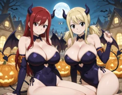 Lucy& Erza Halloween (EternoAi) [Ai generated] 作品封面