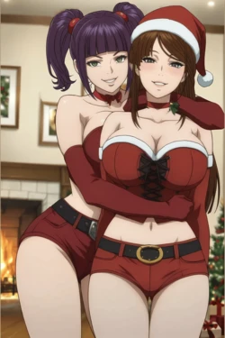 [GoonStudio] Yuriko Okada & Yukarisu (Tojima Wants to Be a Kamen Rider) - 219 pics - Christmas Set [AI Generated] 作品封面