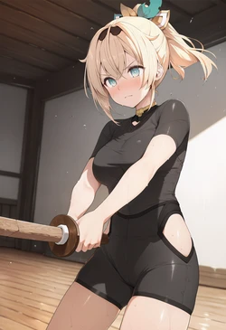 [Noi] 道場で犯される風真いろは [AI Generated]