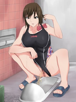 [Sanbaizu] ~Hada ni Haritsuku~ Kyouei Mizugi no Joshi Benjo 作品封面