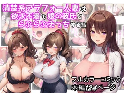 [ぬぽぬぽらぼ] 清楚系アラフォー人妻は欲求不満で娘の彼氏とらぶらぶえっちする話 (オリジナル) [AI Generated] 作品封面