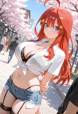 [NeekoSan] Itsuki Nakano 中野五月 - The Quintessential Quintuplets 五等分の花嫁 [AI Generated] 作品封面
