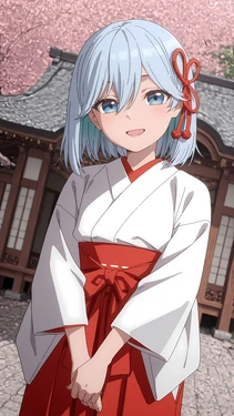 [BBStaff] 神社の世継ぎを作る為、種を貰う甘〇朝姫 (Asahi Amagami) [AI Generated] 作品封面