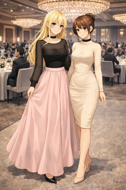 Bella and Emma Conference Dinner [AI Generated] 作品封面