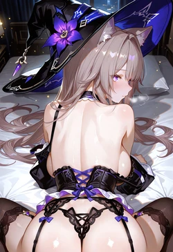 [MoekoAI] 大黑塔 The Herta Cat Pose [AI Generated]