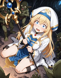 [Bleep] Priestess x Goblin (Goblin Slayer) [AI Generated] 作品封面