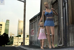 3D Juniper and Mother in the city
