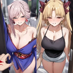 [Nargai] Chaldea is dyed black - Musashi & Ereshkigal Edition [AI Generated] 作品封面