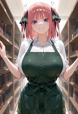 [マイネームルナ] Pregnant Belly Library Series Annie Nakano Nino [Sample] [AI Generated] 作品封面