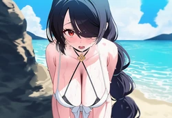[Pixiv] chiko_ (117226053) - Hinata Swimsuit [AI Generated] 作品封面