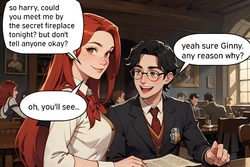 Harry Potter - Ginnys first blowjob [AI Generated] 作品封面