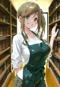 [マイネームルナ] Pregnant Belly Library Series Inuyama Aoi [Sample] [AI Generated] 作品封面