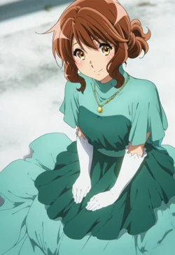 [Ferrappuccino-FPart] (Kumiko・Reina (Dress)) Standing Blowjob ~ Oral Ejaculation (Intense)  [AI Generated] 作品封面