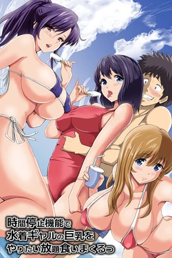 (DL MATE) Jikan Teishi Kinou de Mizugi Gal no Kyonyuu o Yaritai Houdai Kui Makuru 作品封面