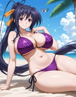 [EternoAI] Akeno Himejima 🔞 | High School DxD + [EXTRAS] | Akeno Leopard Bikini (2025-05-03) [AI Generated] 作品封面